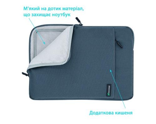 Чохол до ноутбука Grand-X 14'' Dark Grey (SL-14D)