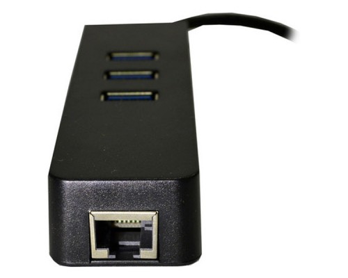 Перехідник Dynamode USB 3.1 Type-C - RJ45 Gigabit Lan, 3*USB 3.0 (USB3.1-TypeC-RJ45-HUB3)