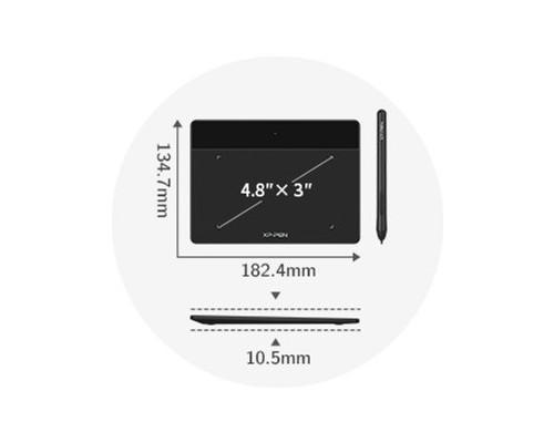 Графічний планшет XP-Pen Deco Fun Black (Deco Fun XS_BK)