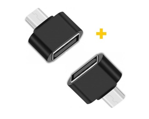 Перехідник USB to MicroUSB AC-050 2 pcs XoKo (XK-AC050-BK2)