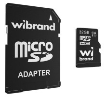 Карта пам'яті Wibrand 32GB microSD class 10 UHS-I (WICDHU1/32GB-A)
