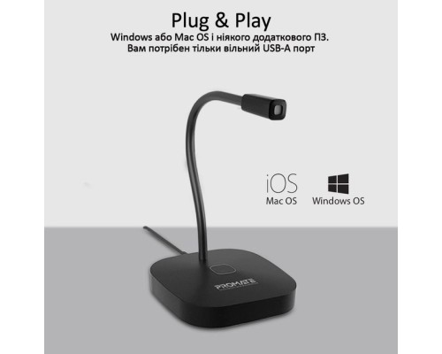 Мікрофон Promate ProMic-1 USB Black (promic-1.black)