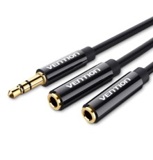Кабель мультимедійний Jack 3.5mm M to 2X 3.5mm F Stereo Splitter Vention (BBSBY)