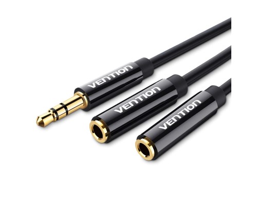 Кабель мультимедійний Jack 3.5mm M to 2X 3.5mm F Stereo Splitter Vention (BBSBY)