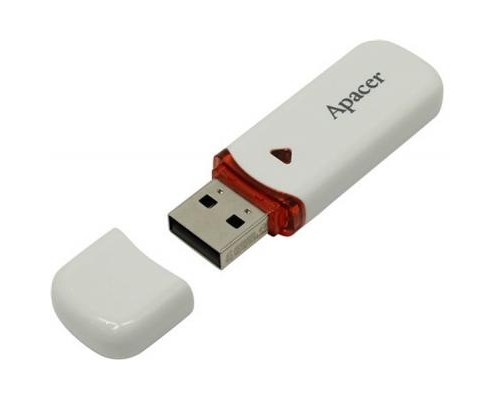 USB флеш накопичувач Apacer 64GB AH333 white USB 2.0 (AP64GAH333W-1)