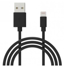 Дата кабель USB 2.0 AM to Lightning 1.0m Cu, 2.1А, Black Grand-X (PL01B)