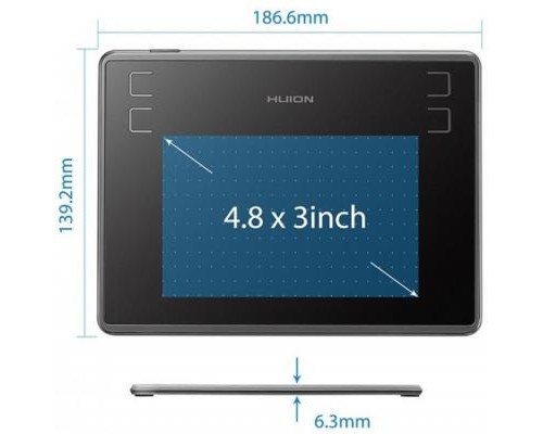 Графічний планшет Huion Inspiroy H430P