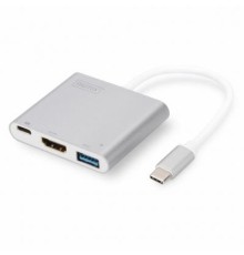 Перехідник Type-C to HDMI/USB 3.0/Type-C Digitus (DA-70838-1)