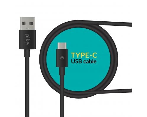 Дата кабель USB 2.0 AM to Type-C 2.0m CB-UT12 black Piko (1283126493850)