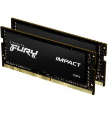 Модуль пам'яті для ноутбука SoDIMM DDR4 32GB (2x16GB) 2666 MHz FURY Impact Kingston Fury (ex.HyperX) (KF426S16IBK2/32)