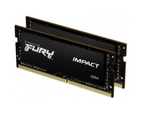 Модуль пам'яті для ноутбука SoDIMM DDR4 32GB (2x16GB) 2666 MHz FURY Impact Kingston Fury (ex.HyperX) (KF426S16IBK2/32)