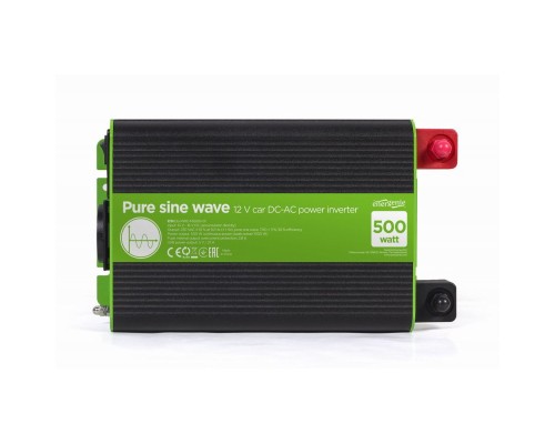 Автомобільний інвертор 12V/230V 500W (1000W peak power) чиста синусоїда EnerGenie (EG-PWC-PS500-01)
