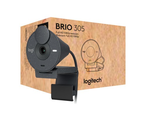 Веб-камера Logitech Brio 305 FHD for Business Graphite (960-001469)