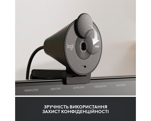 Веб-камера Logitech Brio 305 FHD for Business Graphite (960-001469)