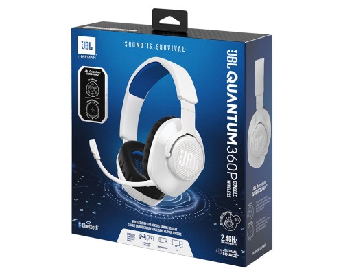 Навушники JBL Quantum 360P Wireless for PS White (JBLQ360PWLWHTBLU)