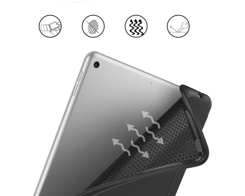 Чохол до планшета BeCover Tri Fold Soft TPU Silicone Apple iPad 10.2 2019/2020/2021 Black (706881)