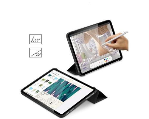 Чохол до планшета BeCover Tri Fold Soft TPU Silicone Apple iPad 10.2 2019/2020/2021 Black (706881)