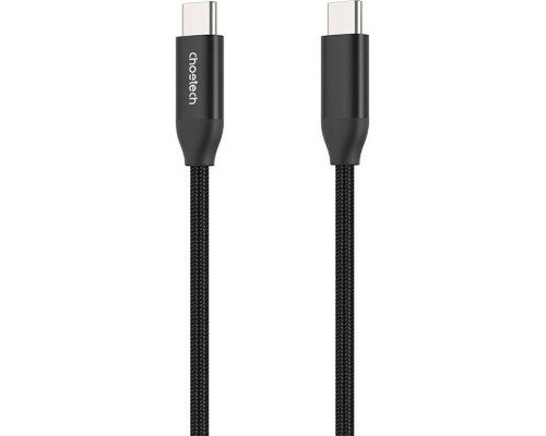 Дата кабель USB-С to USB-С 2.0m 240W USB2.0 Choetech (XCC-1036-BK)