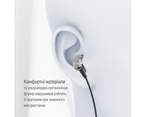 Навушники ColorWay Slim 3.5 mm Wired Earphone Blast 1 Black (CW-WD01BK)
