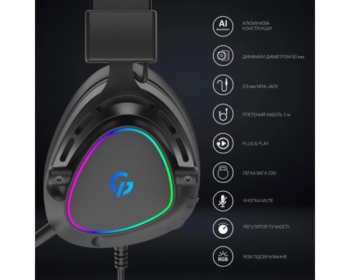 Навушники GamePro HS783 RGB Black (HS783)
