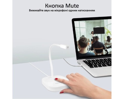 Мікрофон Promate ProMic-1 USB White (promic-1.white)