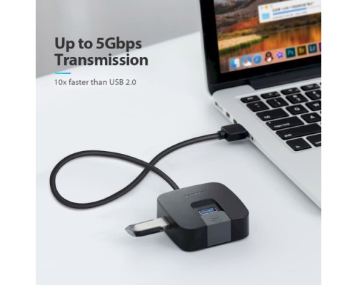 Концентратор Vention USB 3.0 to 4хUSB 3.0 Black 1.0m (CHBBF)