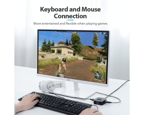 Концентратор Vention USB 3.0 to 4хUSB 3.0 Black 1.0m (CHBBF)