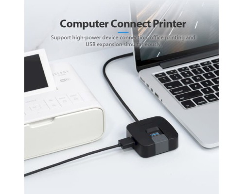 Концентратор Vention USB 3.0 to 4хUSB 3.0 Black 1.0m (CHBBF)