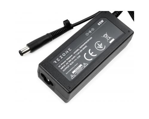 Блок живлення до ноутбуку Rezone HP 65W 18.5V 3.5А 7.4*5.0 (RZPSHP65197450)