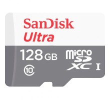 Карта пам'яті SanDisk 128GB microSD class 10 Ultra Light (SDSQUNR-128G-GN6MN)