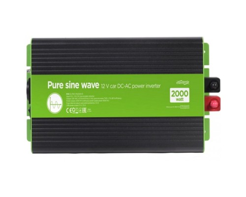 Автомобільний інвертор EnerGenie 12V/230V 2000W (4000W peak power) чиста синусоїда (EG-PWC-PS2000-01)