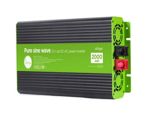 Автомобільний інвертор EnerGenie 12V/230V 2000W (4000W peak power) чиста синусоїда (EG-PWC-PS2000-01)