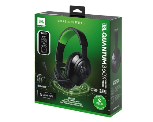 Навушники JBL Quantum 360X Wireless for Xbox Black (JBLQ360XWLBLKGRN)