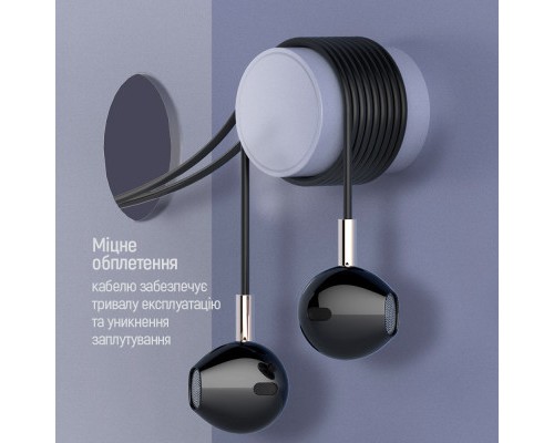 Навушники ColorWay Slim 3.5 mm Wired Earphone Blast 2 Black (CW-WD02BK)