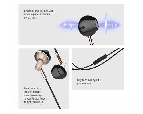 Навушники ColorWay Slim 3.5 mm Wired Earphone Blast 2 Black (CW-WD02BK)