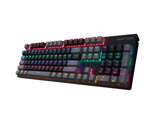 Клавіатура Hator Starfall Rainbow Origin Red USB Black/Grey (HTK-608-BBG)
