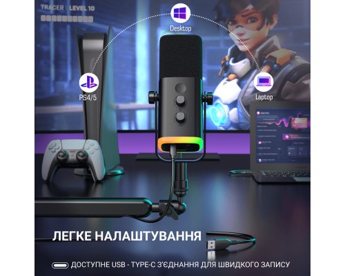 Мікрофон Fifine TAM8 USB Black (TAM8)