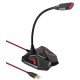 Мікрофон Promate Streamer LED USB Maroon (streamer.maroon)