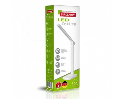 Настільна лампа Eurolamp 5W 3000-5000K (LED-TLG-1(white))