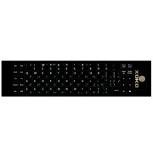 Наклейка на клавіатуру XoKo 68 keys UA/rus green, Latin white (XK-KB-STCK-MD)