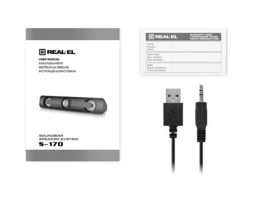 Акустична система REAL-EL S-170 6Вт Black (EL121100013)