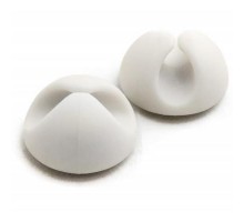 Тримач для кабелю Extradigital Cable Clips, white * 6 (KBC1664)