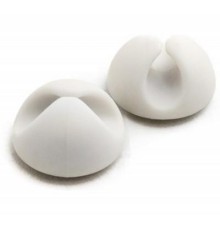 Тримач для кабелю Extradigital Cable Clips, white * 6 (KBC1664)