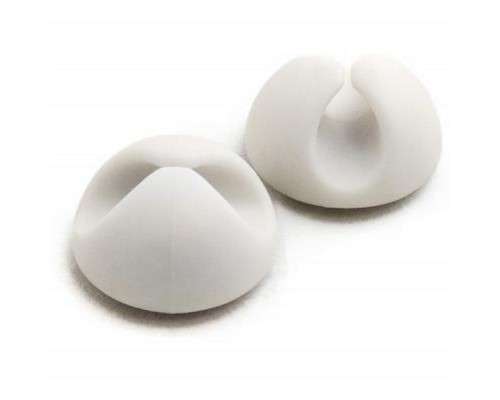 Тримач для кабелю Extradigital Cable Clips, white * 6 (KBC1664)