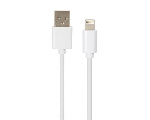 Дата кабель USB 2.0 AM to Lightning PVC 1m white Vinga (VCPDCL1W)