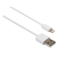 Дата кабель USB 2.0 AM to Lightning PVC 1m white Vinga (VCPDCL1W)