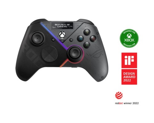 Геймпад ASUS ROG Raikiri Pro USB-С/BT/Wireless Black (90GC00W0-BGP000)