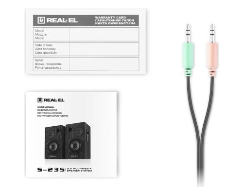 Акустична система REAL-EL S-235 Black (EL121200010)