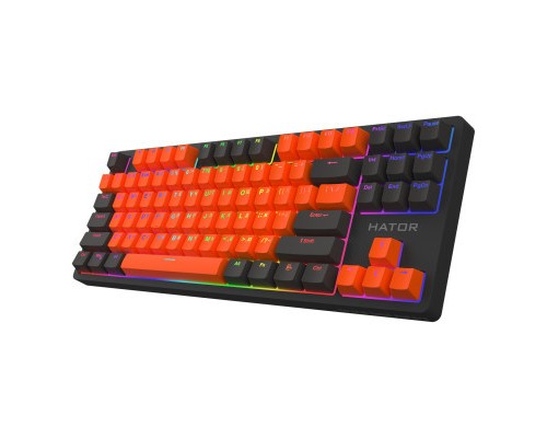 Клавіатура Hator Rockfall 2 Mecha Signature Edition USB Black/Orange/Black (HTK-520-BOB)
