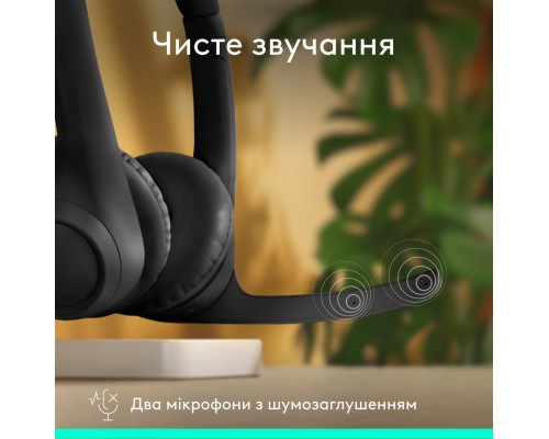 Навушники Logitech Zone 300 Bluetooth Graphite (981-001407)